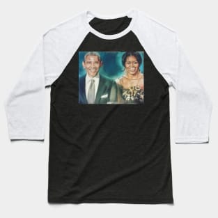 Barack and Michelle Obama Baseball T-Shirt